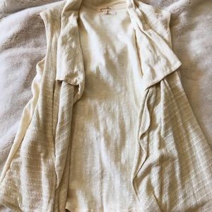 Anthropologie Puella Knit Draped Vest